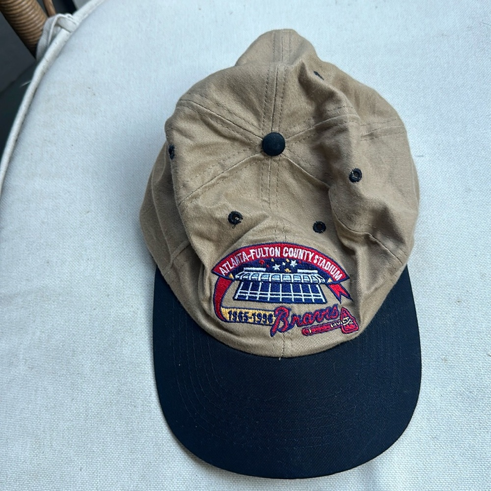Vintage Braves Atlanta Fulton County Stadium Baseball Hat